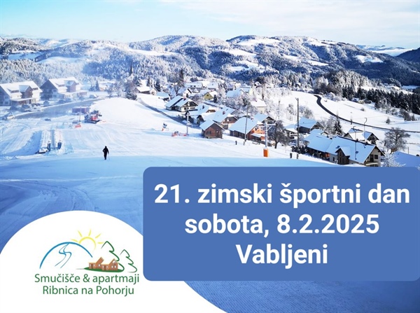 V Ribnici na Pohorju bo potekal že 21. zimski športni dan