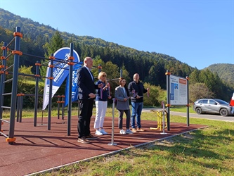 V občini Mislinja so otvorili nov poligon ob Štrekni