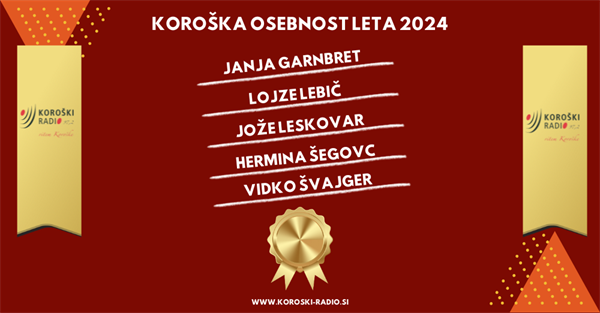 Nominiranci za Koroško osebnost leta 2024